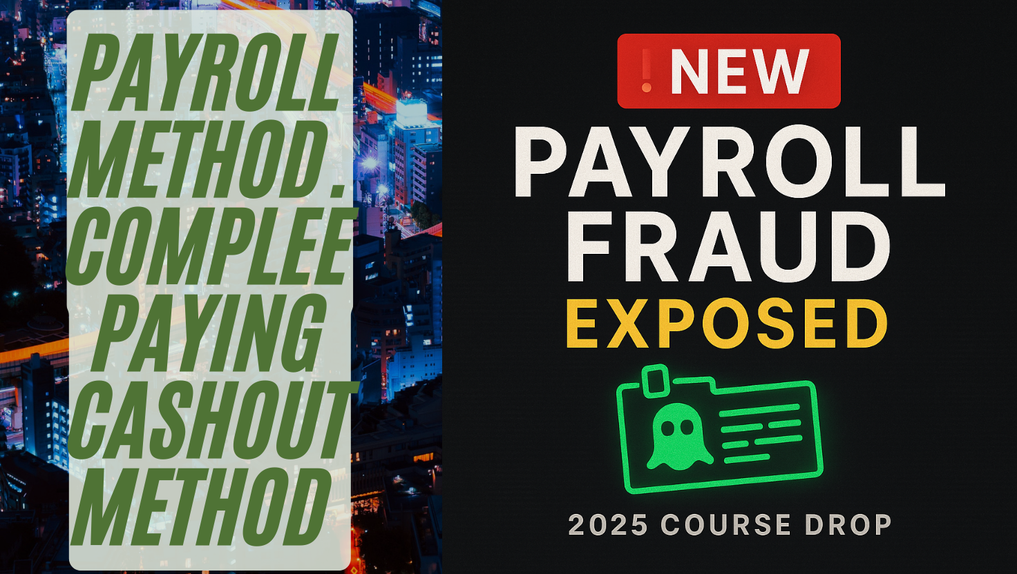 π¨ NEW COURSE DROP β PAYROLL FRAUD EXPOSED (2025)