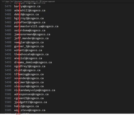 The Cogeco Conduit: A Curated 5,000 Subscriber Intelligence List