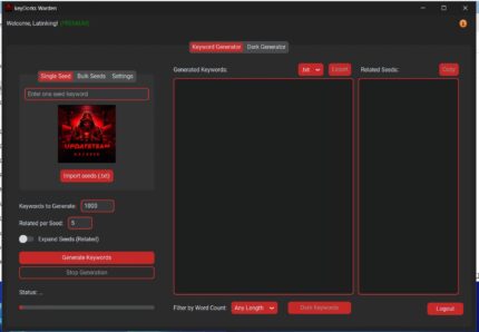 KeyDork Warden - Advanced Keyword & Search Query (Dork) Generator