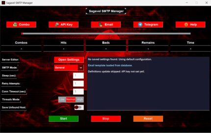 Sagavel SMTP Manager - High-Speed SMTP Credential & Server Tool
