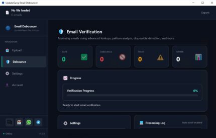 UpdateGangDebouncer – Smart Email Bounce Management Tool